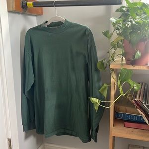 90s Nike Mock Neck Y2K Embroidered Long-Sleeve Made in USA Men’s Size Large